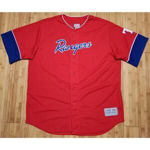 Majestic Texas Rangers Baseball Jersey Men's XL Red MLB League Adrian Beltre #29